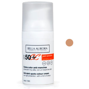 Bella Aurora CC Cream 50+ Piel Sensible (Protectora con un Toque de Color)